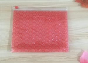Buy cheap 0.06-0.1mm Thickness PVC Bubble Bag / Reusable Mailer Plastic Zipper Bag product