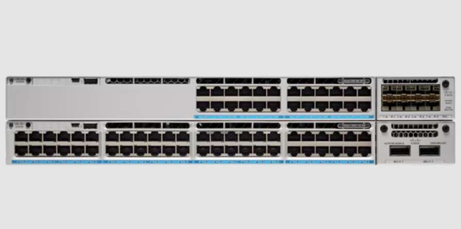Cisco Catalyst 9300 Series C9300-48P Switch with 48 Ports PoE+, 256 Gbps Switching Capacity, and Modular Uplinks