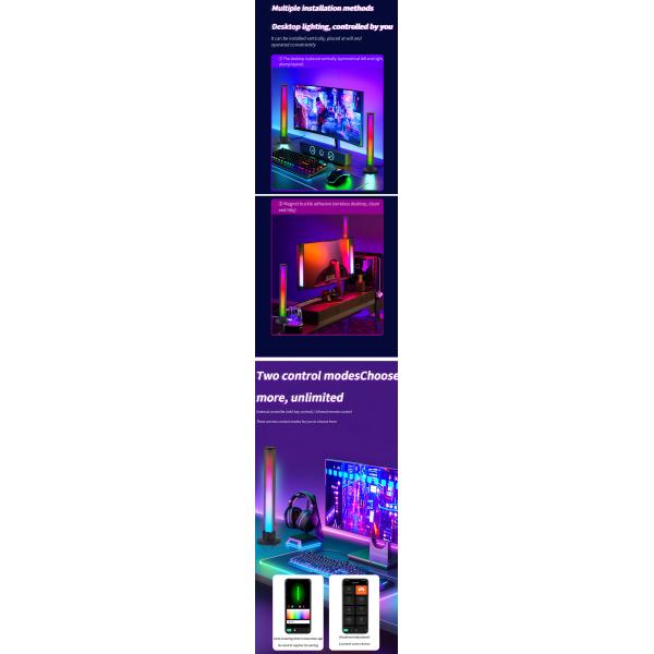 35mm Music Ambient Night Light 5050 Voice Control Rhythm Table Lamp