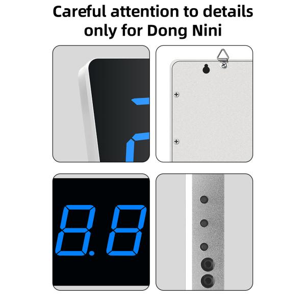 LX923TW-B Digital Temperature Humidity Meter with Waterproof Probe - Blue Backlight Hygrometer for Pool Industrial Home Use
