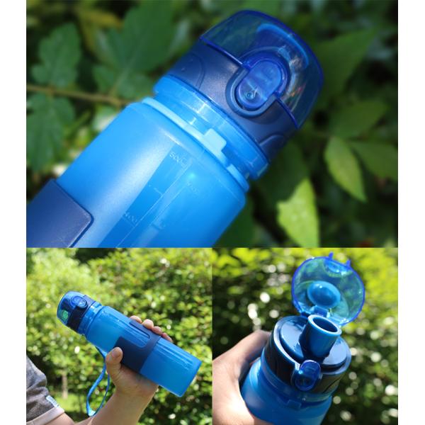 Private Label 500ML Collapsible Silicone Water Bottle