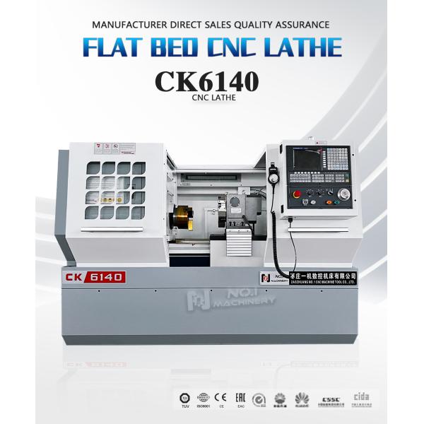 CK6140 CNC Lathe Machine High Precision CNC Flat Bed Lathes For Metal