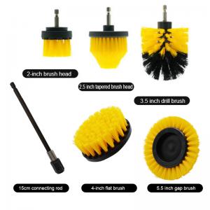 China 6pcs Drill Cleaning Brush Attachments Set With Extend Long Attachment on sale