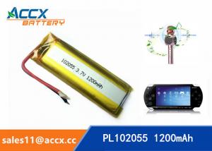 Buy cheap 102055 3.7v lithium polymer battery with 1200mAh battery for bluetooth karaoke microphone, game machine product