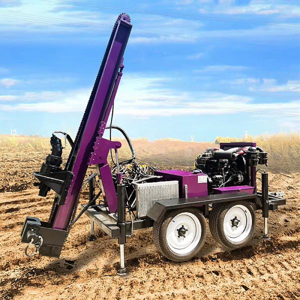 Small Water Well Drilling Rig Rotary Borehole Drilling Machine Trailer Mounted Water Well Drilling Rigs