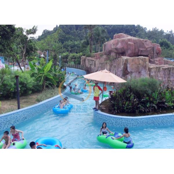Theme Park Water Surfing Machine Central Control 1.8m Depth For Public