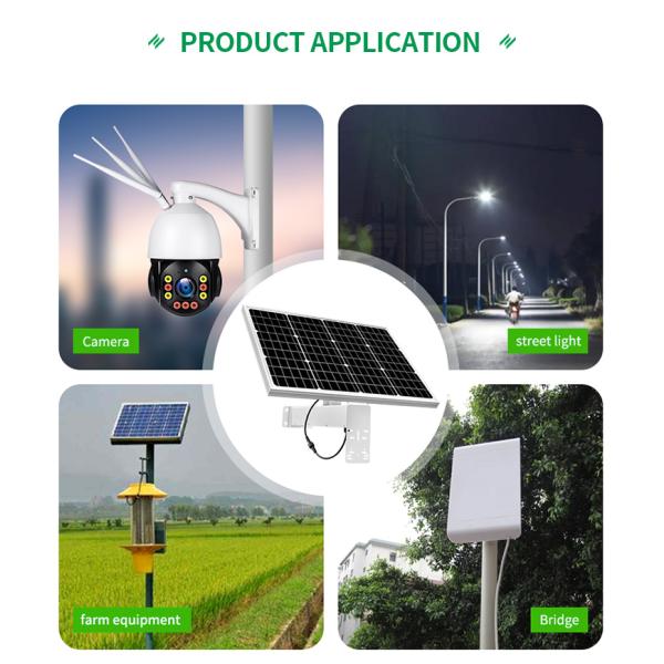 HighFly Europe Warehouse Solar Panel Half Cells Monocrystalline 40w 12V 18Ah Fixed Solar Panel
