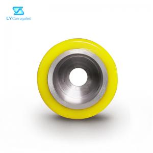 Buy cheap Yellow Corrugated Machine Spare Parts Polyurethane Wheel ODM Accepatable product