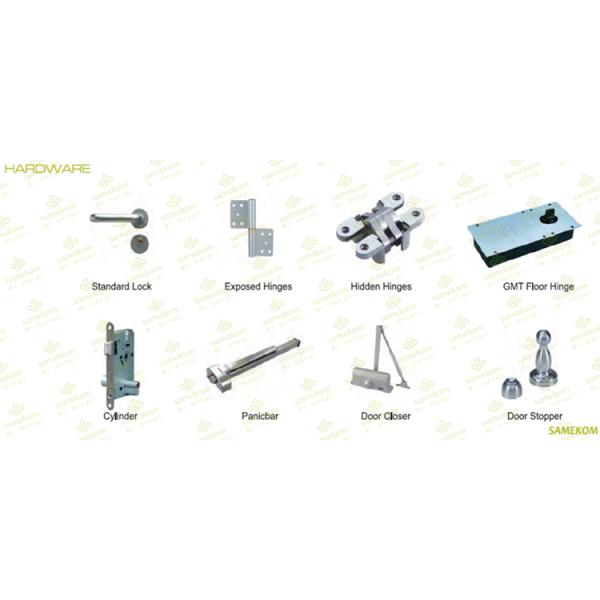 High quality Aluminum Frame Long Lasting Hospital Fire Rated Door