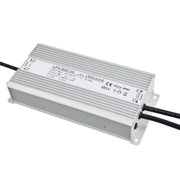 Wide Voltage IP67 Waterproof Switching Power Supply Constant Voltage Compact Size 800W 24V 36V 48V LED Driver