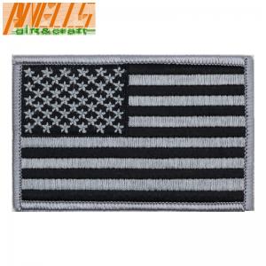 Buy cheap American Flag GREY Embroidered Patch Patriotic Pride USA Grey different American Flag Patch For Jackets Hats Sleeves product