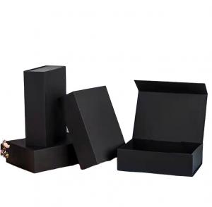 Buy cheap Customized Black Magnetic Shoe Box Paperboard Fancy Packaging Box product