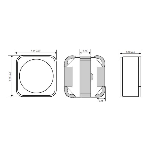 High inductance & high power shielded inductor MOX-SPI-0302 for mobile phones