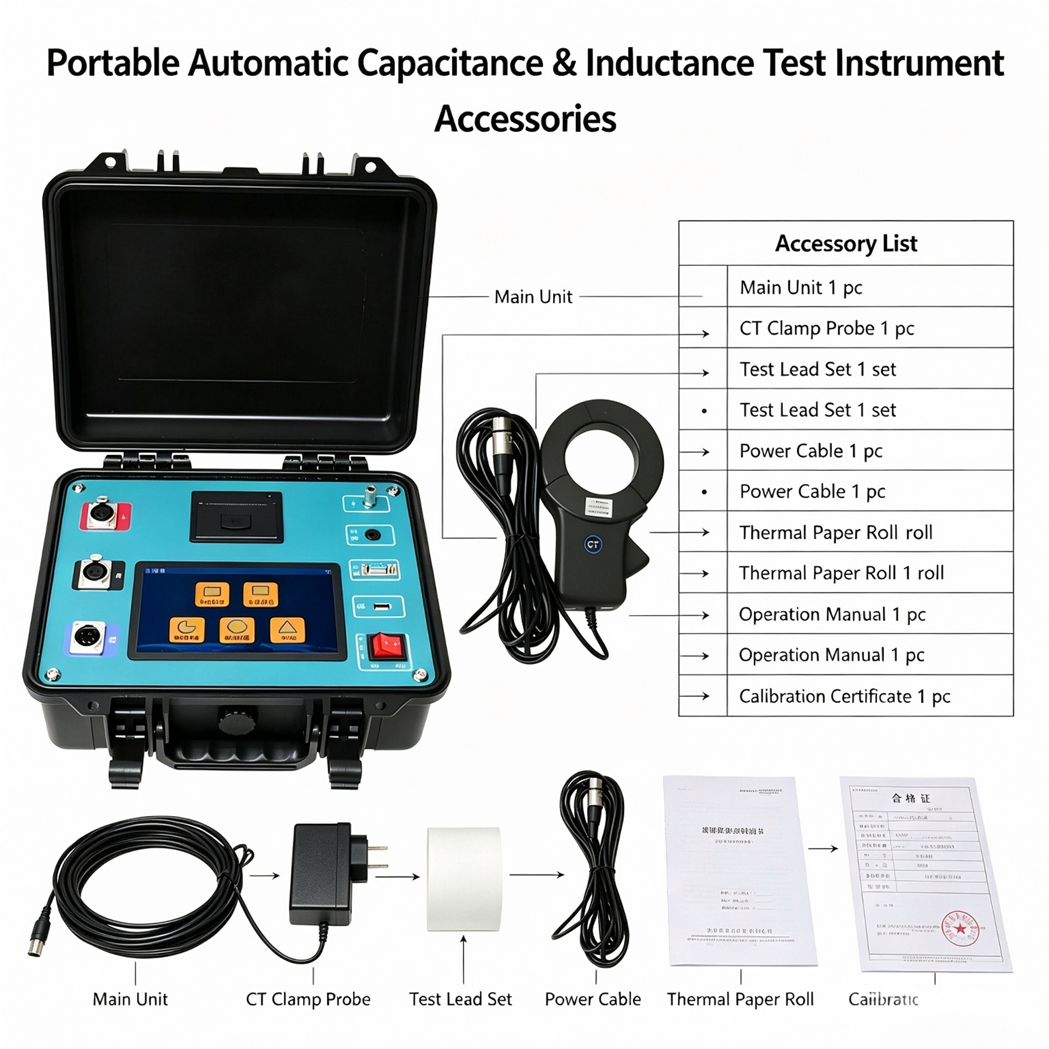 Portable Automatic Capacitance & Inductance Test Instrument