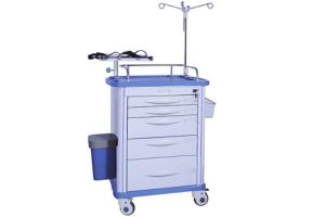 China Movable ABS Hospital Crash Cart Medical Equipment Trolley With Wheels  (ALS-ET003B) on sale