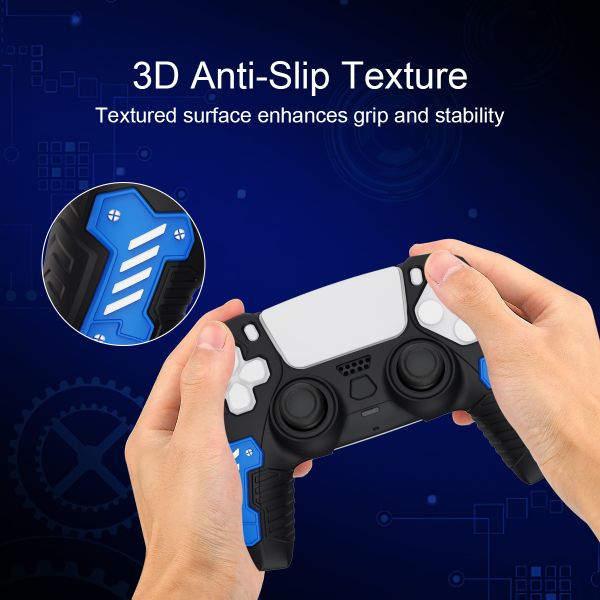 Tri-Color Unique Design Durable Anti-Slip Silicone Case for PS5 Controller Dualsense