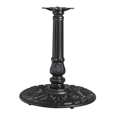 Black Ornamental Iron Parts Table Base Solid Cast Iron Table Legs 720mm Height