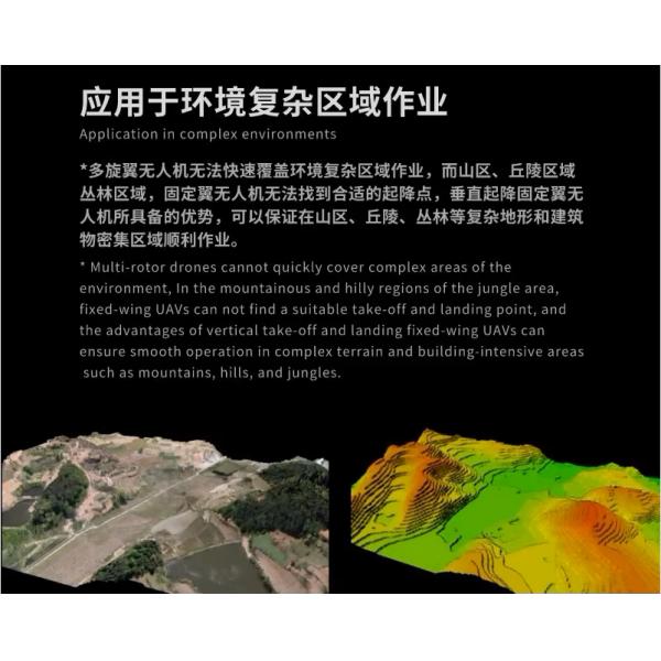 Long Range Fixed Wing Aircraft VTOL UAV Drone Long Range Fixed Wing Drone for Surveying and Inspection
