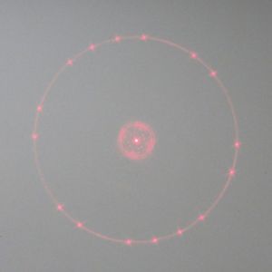 18 Point Circle Red Line Laser Module Mini Laser Atmosphere Light