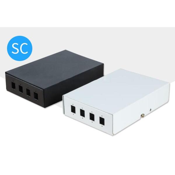 SC Port Enterprise Security Network / Wall Mounting 4 Fibers Optic Termination Cabinet