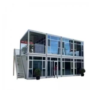 China Modular Double Glazed Fast Build Prefab Flat Pack Container House for Office Building on sale