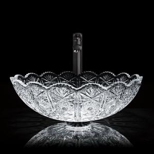 Buy cheap Antique Glass Wash Basin Bowl Round Counter Top Italian Design Artistic product