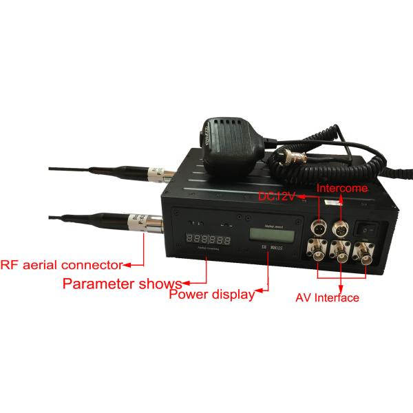 10 Watt Manpack COFDM Video Transmitter H.264 Walkie - Talkie Transmission System