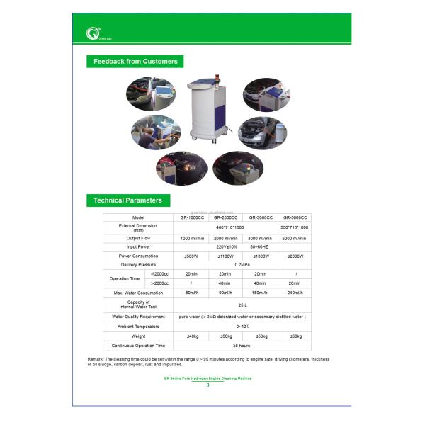 Oxy-hydrogen Car Engine Carbon Cleaning Machine with 25L Internal Water Tank Capacity