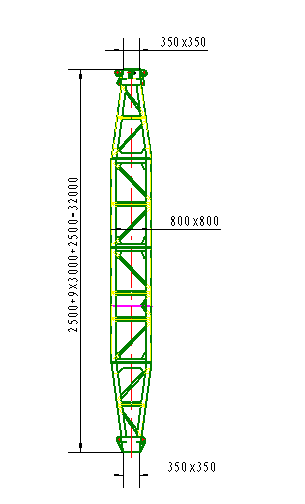 Stringing Euqipment LBN Aluminum Alloy Gin Pole For Tower Erection