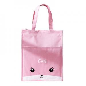 China Custom Design Cartoon Review Bag Student Cloth Art Portable Study Bag Student Tutorial Bag Random Pattern on sale