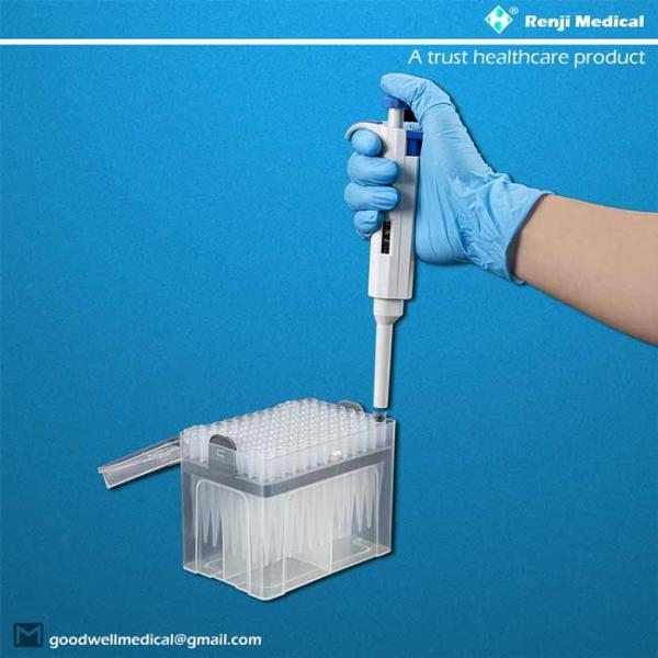 Renji Sterile Pipette Tips Polypropylene Material CE certification