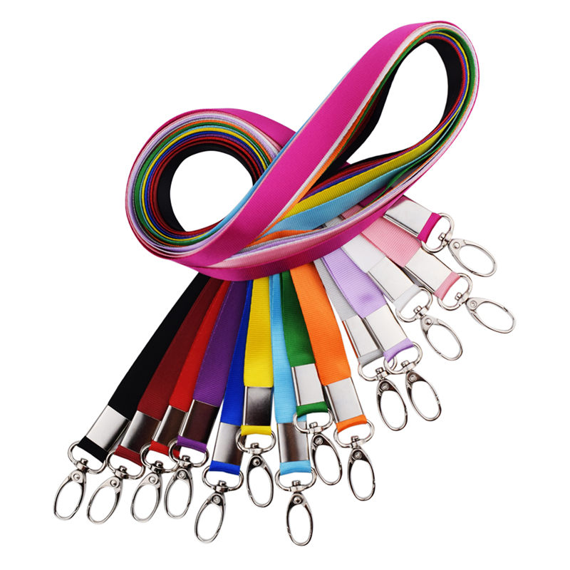 Polyester Id Badge Neck Strap Credit Card Holder UV Printing Personalized Logo