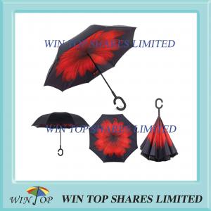 China Daisy design handfree reversed Umbrella from umbrella supplier on sale