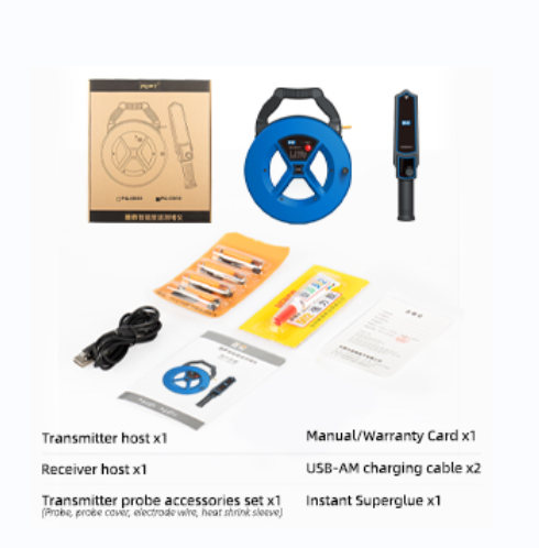 PQ CD 20 Pipe Blockage Detector Handheld 20m Depth Wall Iron Scanner