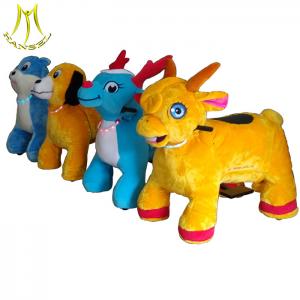 China Hansel  wholesale children moving dog animal electronic ride on unicorn for park on sale