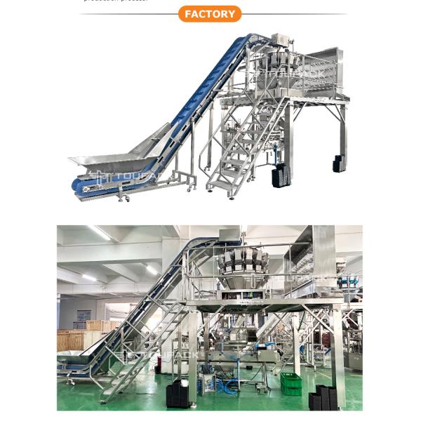 Multihead Weigher Tray Packaging Machine Fresh Meat Tray Sealing Production Line