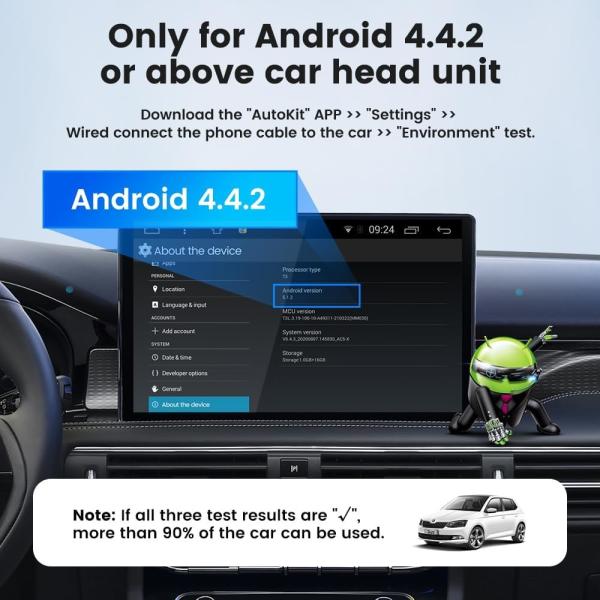 Android Car AI Box CCPA Wireless USB Dongle Android Auto And Carplay Supporting Wired Mirroring