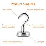 Kellin Neodymium Pot Magnet 0.6''D X 1.4''H Neodymium Magnetic Hooks Used asTool