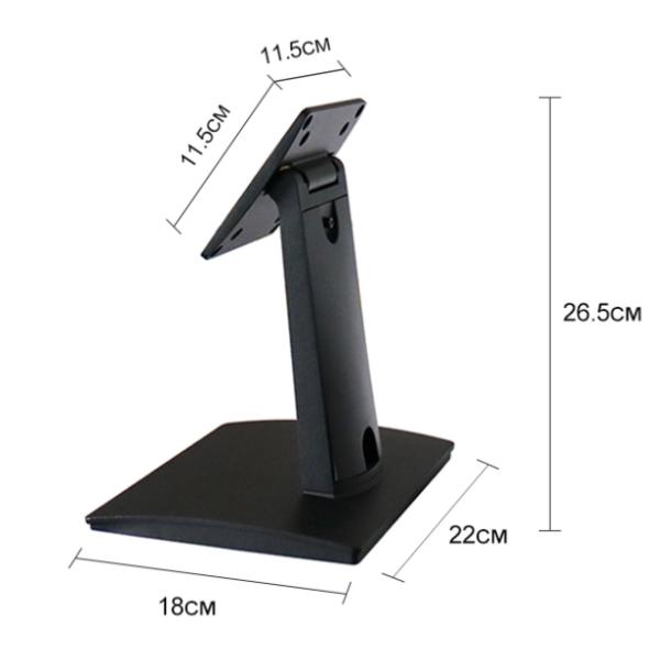 Plastic Metal Rotatable Pos Terminal Stand Two In One Saving Space
