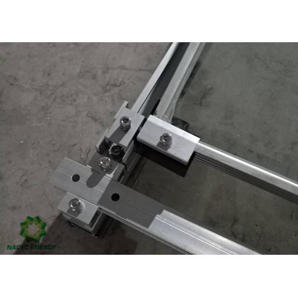 Anodized Aluminum Flat Roof Solar Panel Ballast Mounting Systems/Solar Rooftop Mounting Brackets