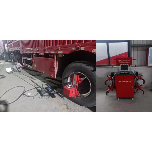 CCD Truck Wheel Alignment Machine Con pantalla LCD Bus Wheel Alignment Equipment Heavy Duty Alignment Machine