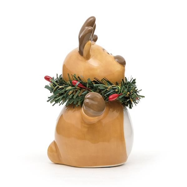 Creative Cute Animal Earthenware Ceramic Salt And Pepper Shaker Set For Christmas