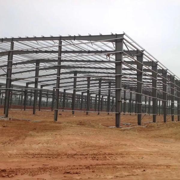 Painted Steel Structure Workshop With Aluminum Alloy Window
