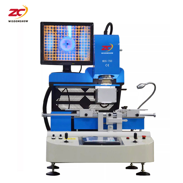 WDS650 BGA Rework Station with Triple-Zone Heating HD Optical Alignment and Touchscreen Interface for Precision BGA Repair