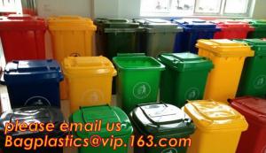 China garden rubbish barrel, Wheeled Trash Can Outdoor new design waste bin, punching dustbin, recycle trash storage bin on sale