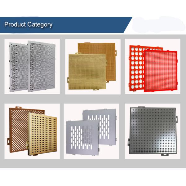 Acoustic Building Wall Ceiling Decorative Perforated Aluminum / Aluminium Panels with CNC Carving