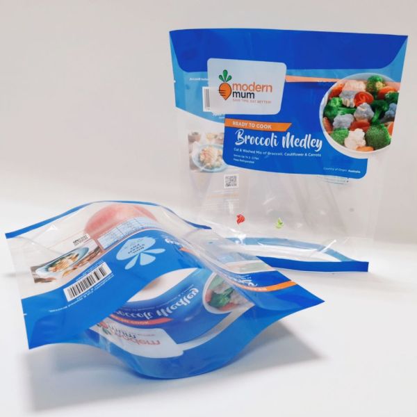 Custom logo Printed Fruit Food Packaging Bag Fresh Vegetable Standing up Pouch of pp Recycle Plastic Bags