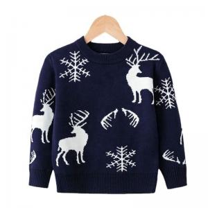 Buy cheap Children Sweater Winter Autumn Girls Boys Clothing Baby Knitwear Pullover Kids Print Warm Christmas Sweaters product