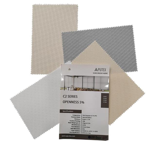 ISO105B02 C2 Series Window Polyester Sunscreen Fabric 46*44 Inch