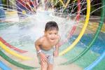 Steel Frame Kids Water Playground , Water Play Equipment Water Fountain